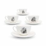 Juego de té 4 tazas de 250cc / ALICIA