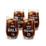 Set 4 Vasos altos 490cc/ Frases Piscoleras - Imagen 2