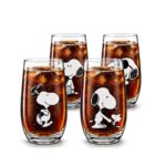 Set 4 Vasos altos 490cc/ Snoopy - Imagen 2