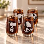 Set 4 Vasos altos 490cc/ Snoopy